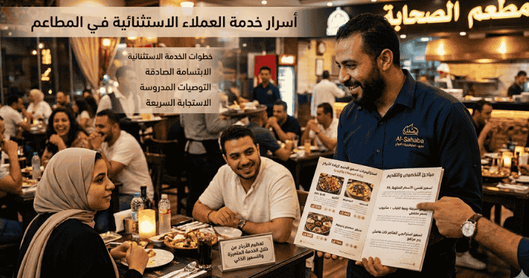 أسرار خدمة العملاء الاستثنائية في المطاعم — قواعد الكرم العربي